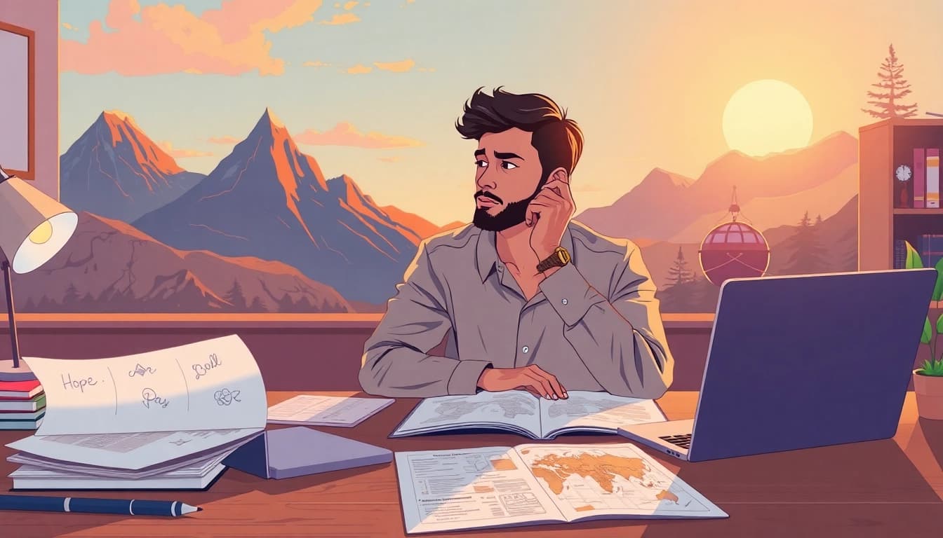 Find my true calling depicted in a serene workspace with inspiration and creativity.