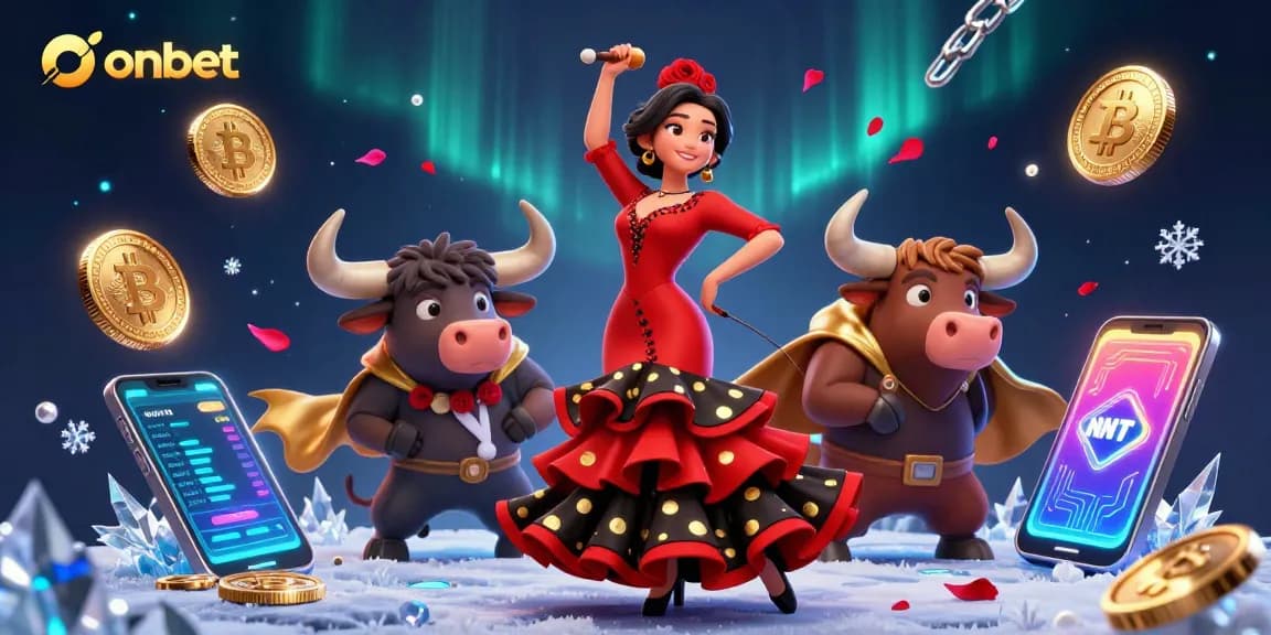 Experience thrilling action at onbet as a flamenco dancer captivates with style amidst crypto excitement.
