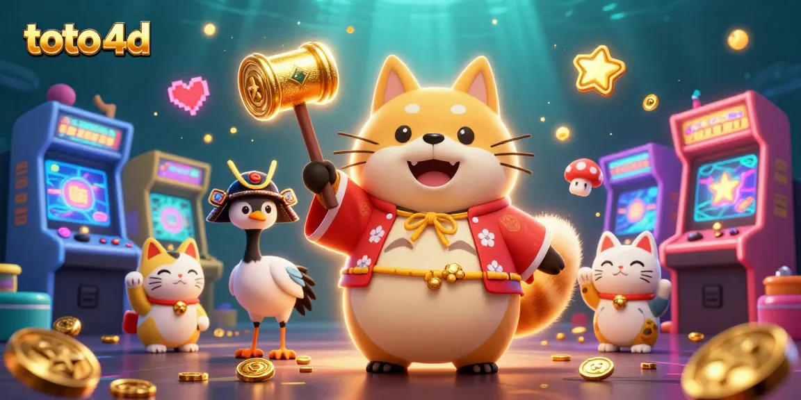 Boost your toto 4d experience with vibrant characters and casino-themed elements in a colorful scene.