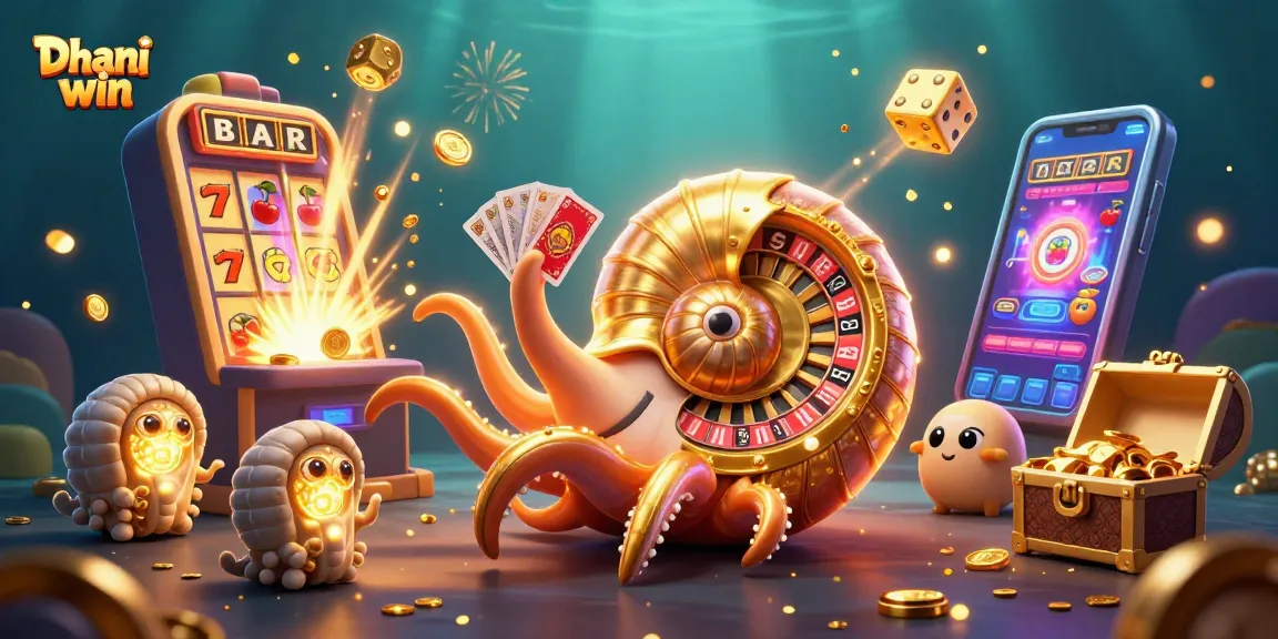 Experience thrilling gameplay at Dhani win with a vibrant casino scene showcasing exciting games and rewards.