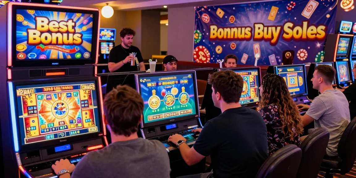 Discover thrilling Bonus Buy Slots at https://trustresearch.org.uk/ with players enjoying colorful games in a lively casino atmosphere.