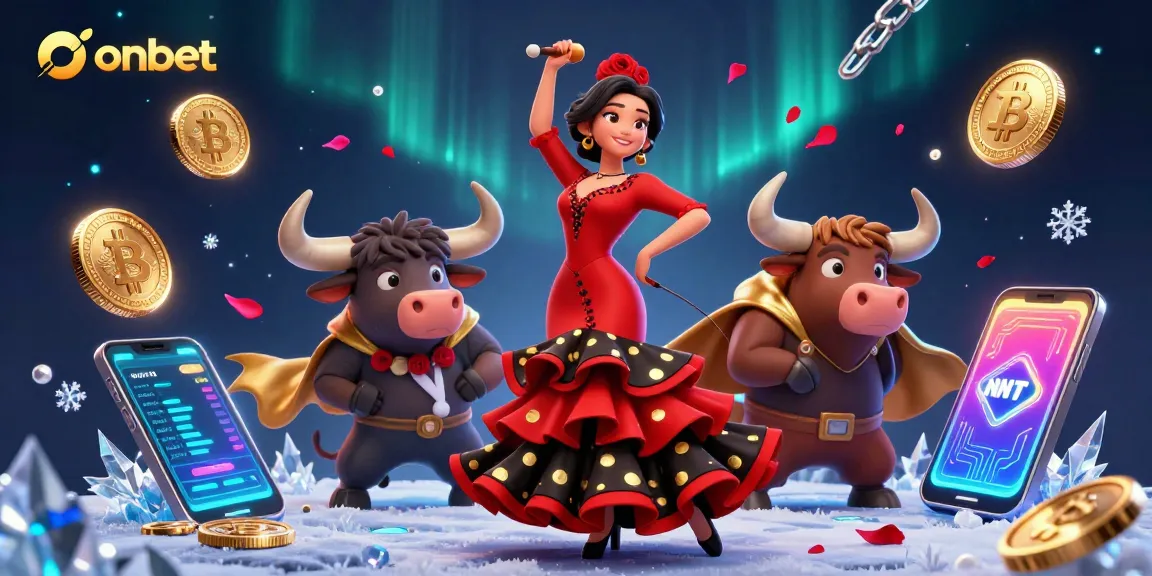 Experience thrilling action at onbet as a flamenco dancer captivates with style amidst crypto excitement.
