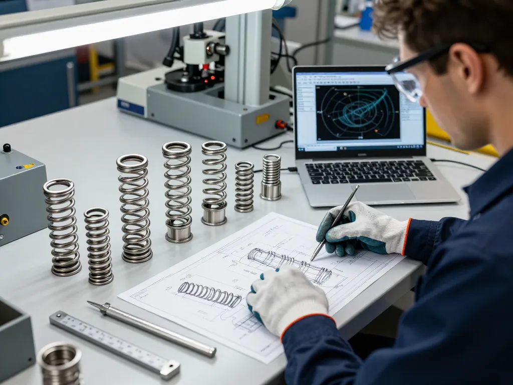 Arcuri inox din oțel inoxidabil expuse într-un mediu profesional industrial.