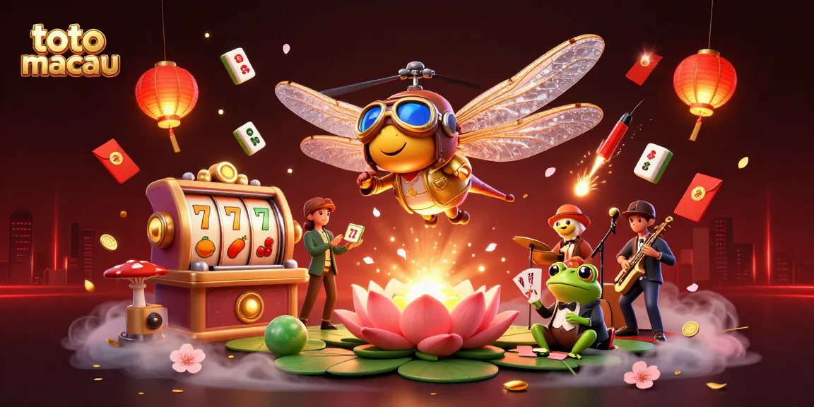 Experience the thrilling excitement of toto macau with vibrant slot reels and dynamic gambling elements.