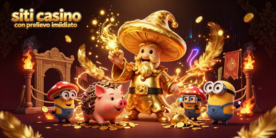 I migliori siti casino con prelievo immediato mostrano un'atmosfera di magia e vincite dorate.