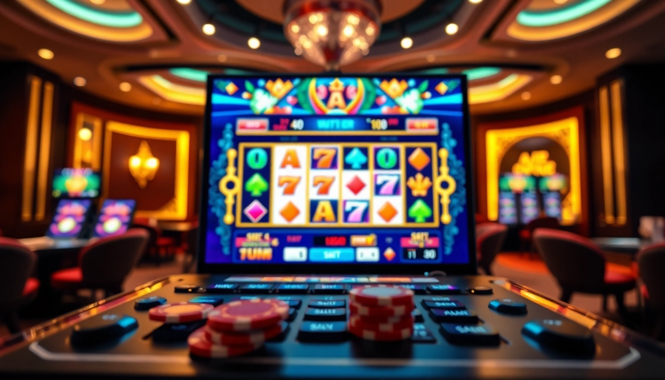 Rasakan keseruan bermain slot online di kasino virtual dengan layar interaktif yang menarik.