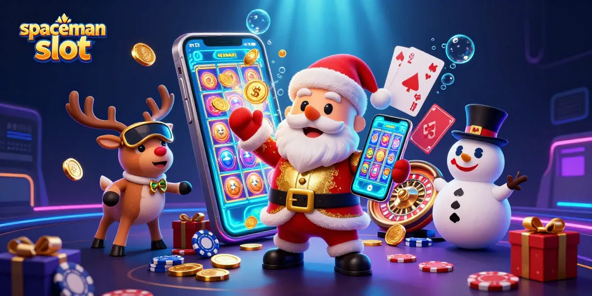Experience exciting wins with the spaceman slot game in this vibrant casino illustration.