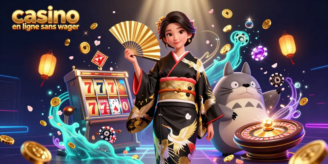 Découvrez l'excitation d'un casino en ligne sans wager avec des personnages vibrants et des éléments d'action.