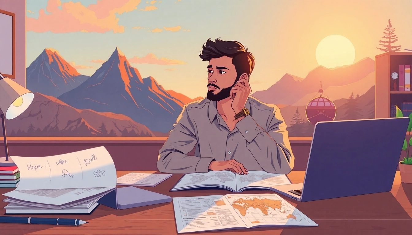 Find my true calling depicted in a serene workspace with inspiration and creativity.
