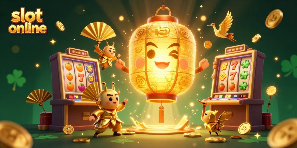 Mainkan slot online di mesin dengan keberuntungan emas dan simbol keberuntungan yang mempesona.