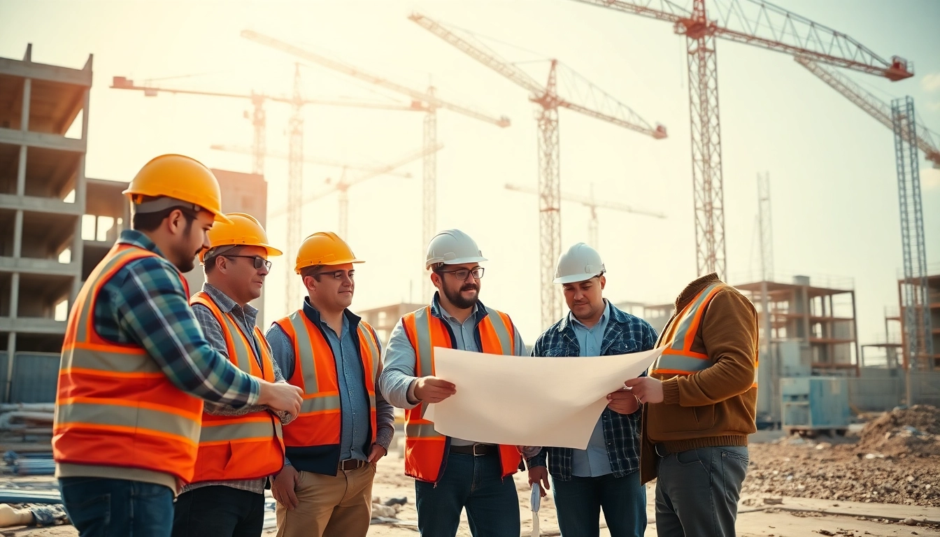 Collaboration among skilled workers defining a New Jersey General Contractor project, showcasing teamwork and expertise.