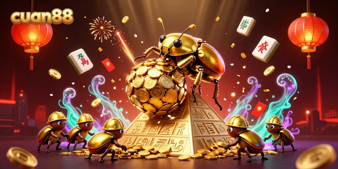Mainkan permainan slot secara sukses di cuan88 dengan simbol keberuntungan dan koin emas berlimpah.