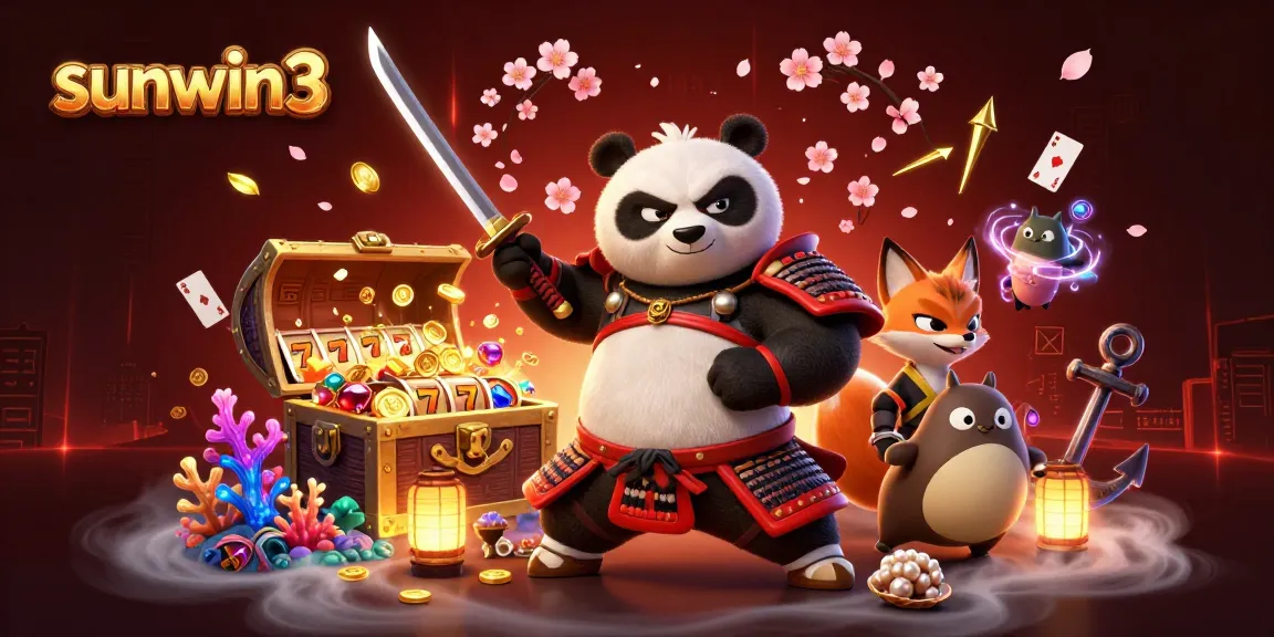 Engage in thrilling gameplay at sunwin3, showcasing dynamic characters among rich casino elements.