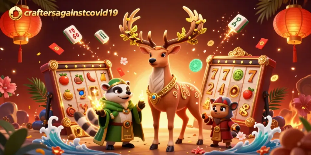 Craftersagainstcovid19 menghadirkan keseruan bermain slot online dengan jackpot besar dan simbol keberuntungan yang berwarna-warni.