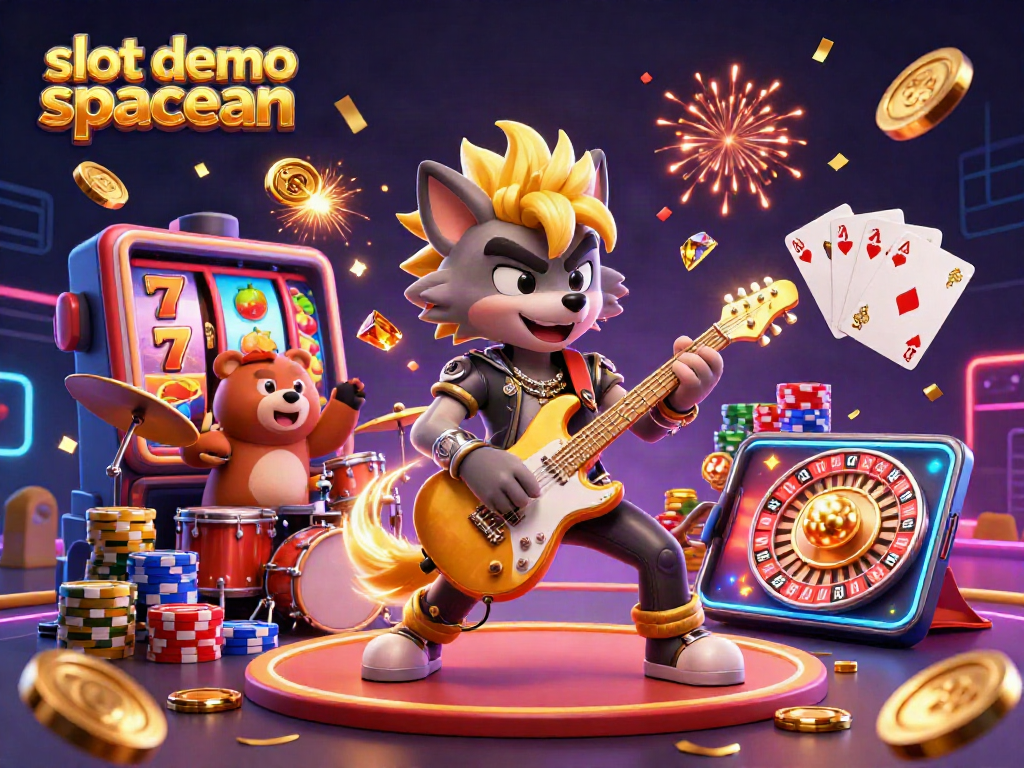 Engage in thrilling action with slot demo spaceman showcasing vibrant slot machine reels and dynamic casino elements.