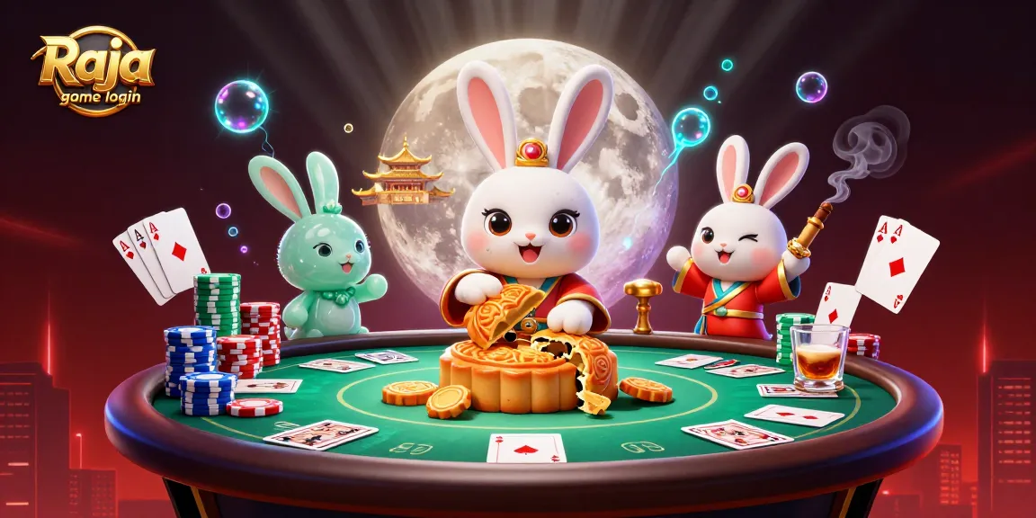 Engage in the Raja game login experience with vibrant characters and rich casino elements.