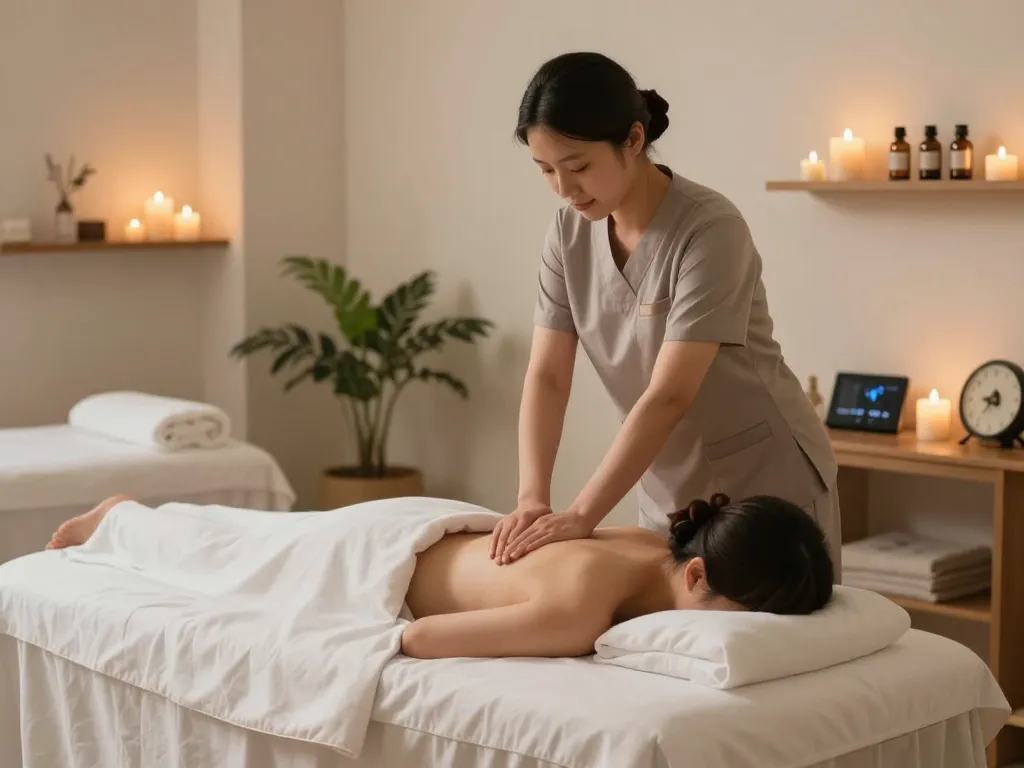Relaxing Swedish massage session showcasing 관악스웨디시 services in a tranquil setting.