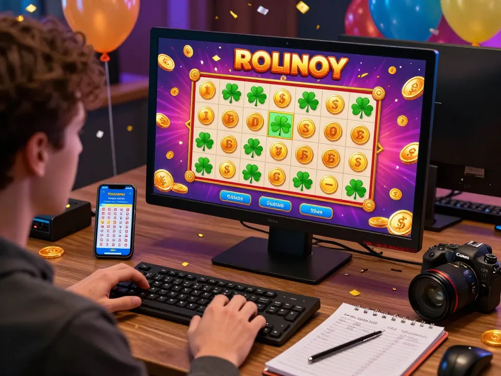 Engaging online lottery gaming scene with vibrant graphics showcasing nổ hũ hubet88 excitement and strategy.