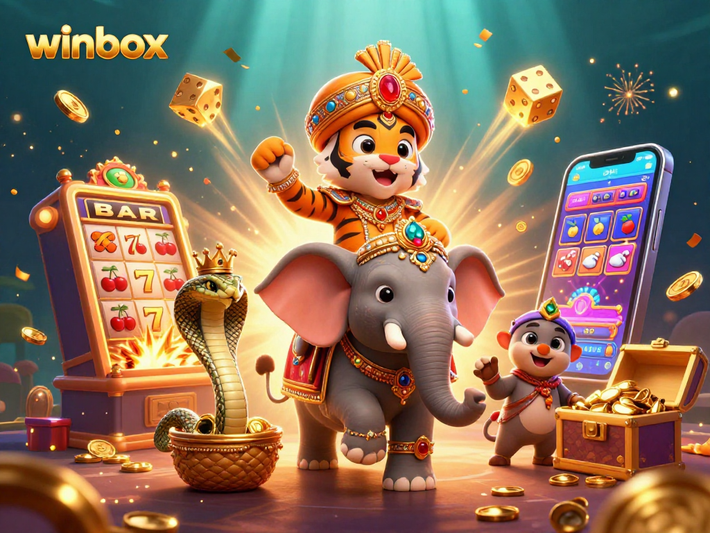 Experience thrilling wins at winbox with a vibrant 3D casino adventure featuring dynamic game elements.