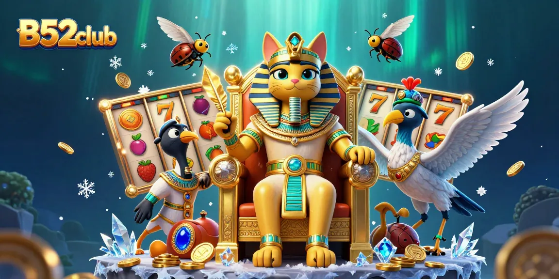B52club offers thrilling slot gameplay with vibrant characters and rich casino elements.