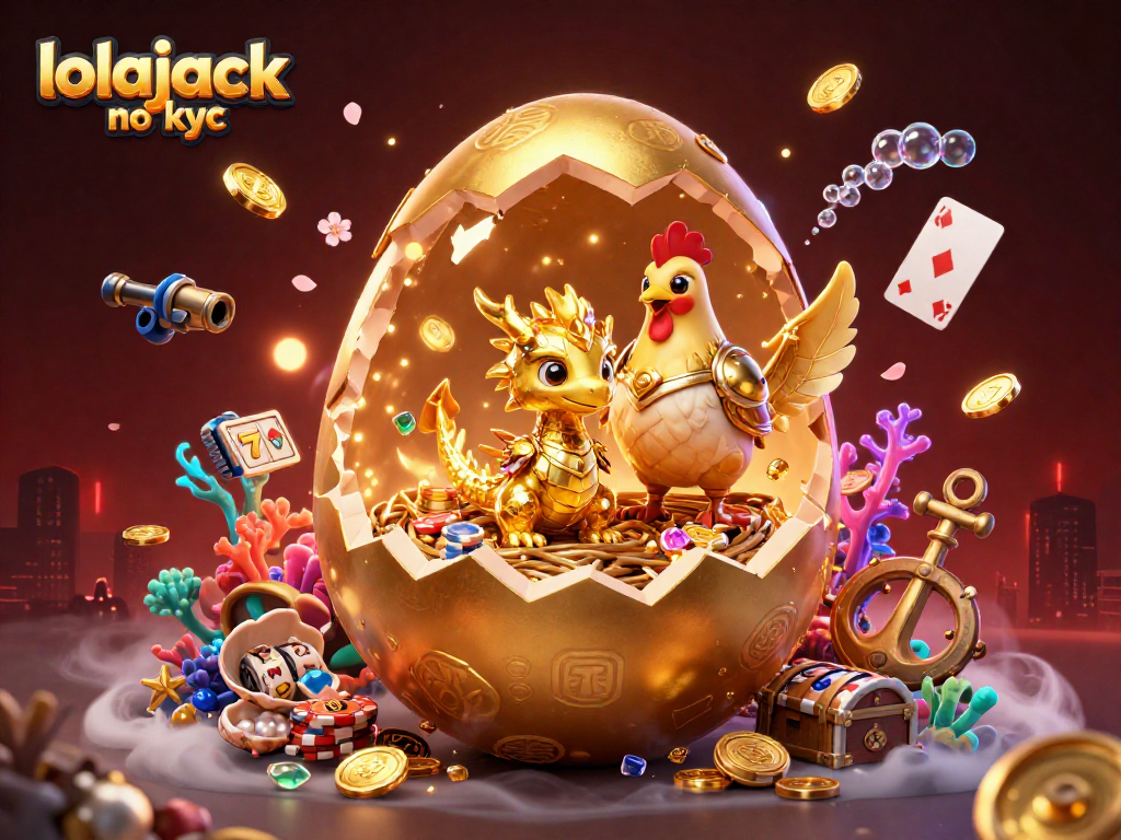 Engage in thrilling gameplay with lolajack no kyc, bringing excitement through a dynamic golden dragon and poker chips scene.