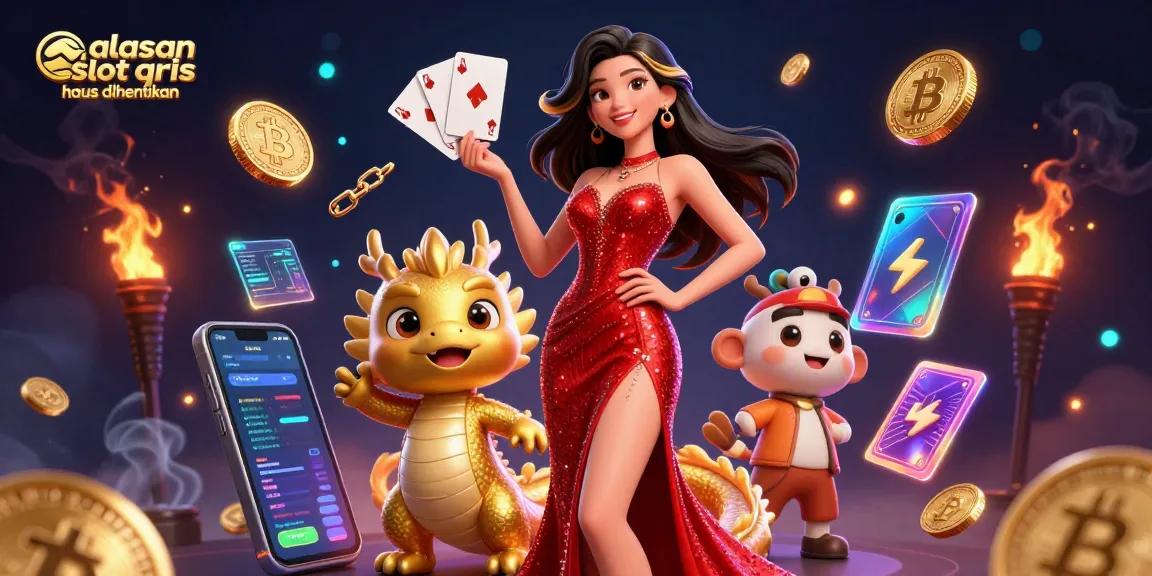 Engaging scene showcasing the importance of alasan slot qris harus dihentikan with vibrant characters and gaming elements.