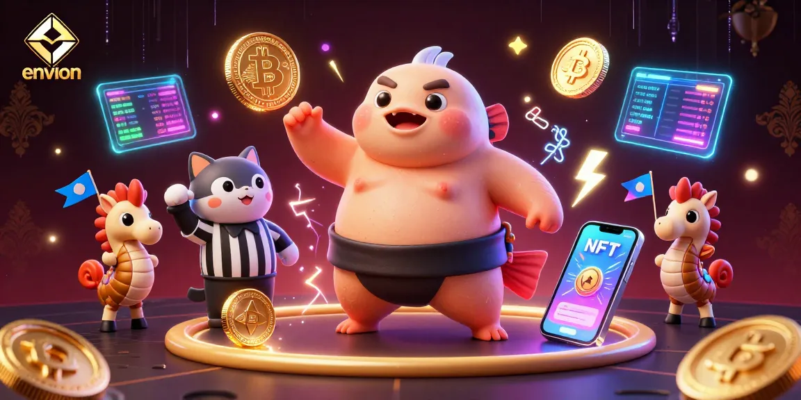Engage with environ's thrilling world of online casinos through vibrant characters and crypto coins.