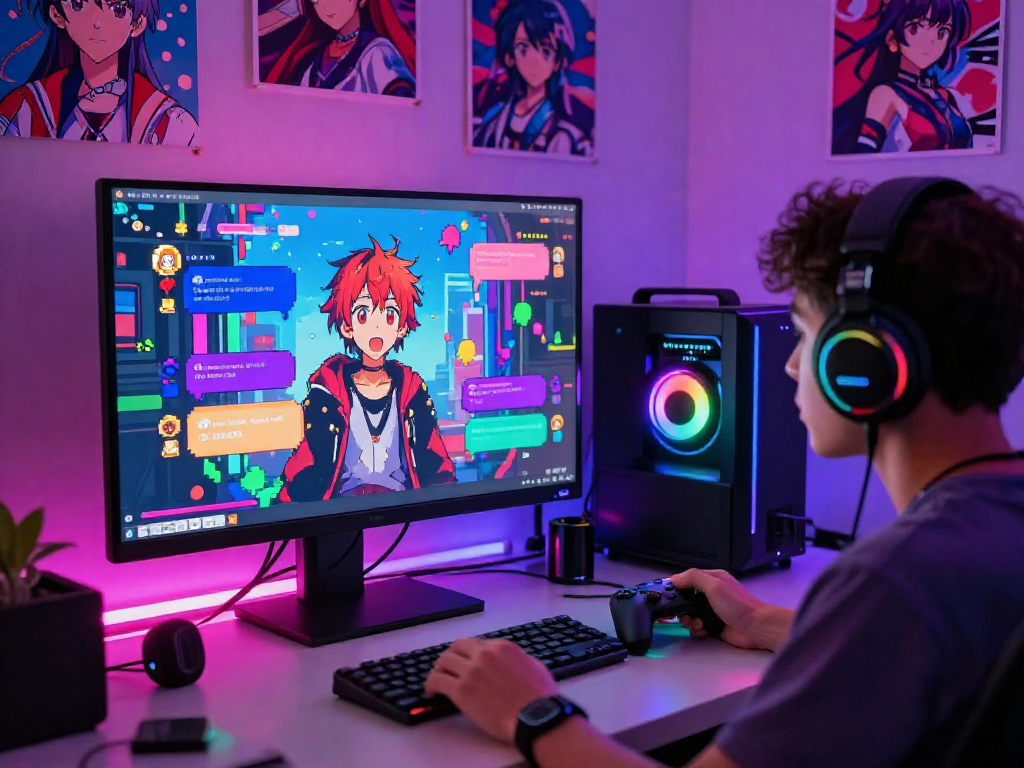 Engaging hentai ai chat interface showcasing vibrant anime characters in an immersive digital environment, highlighting imaginative interactions.