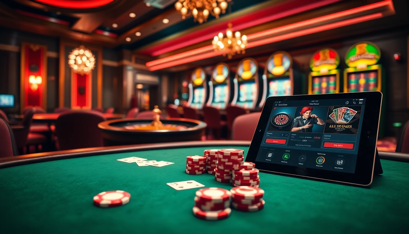 Découvrez un gameplay palpitant au casino en ligne France avec des tables de poker élégantes et des machines à sous vibrantes.