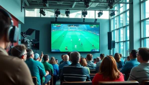 오징어티비에서 다양한 스포츠 중계를 즐기는 사람들의 모습