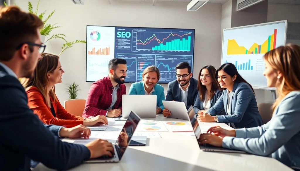 Enhance your business with professional seo optimization services by a dedicated team in an engaging setting.