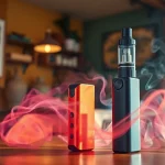 Vape-Genuss mit elf bar elfa in einem gemütlichen Café-Ambiente erleben