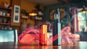Vape-Genuss mit elf bar elfa in einem gemütlichen Café-Ambiente erleben