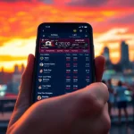 Explore the features of the best sports betting sites India on a smartphone interface.