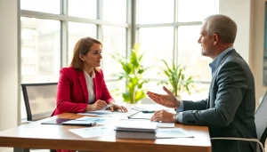 카드 한도 현금화에 대한 전문가와의 상담 장면, 신뢰의 상징