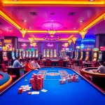 KJC AC 3 immersive casino experience with thrilling tables, dice, and slot machines.