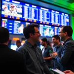 Evaluate the best sports betting sites India with bettors engaged in an exciting betting environment.
