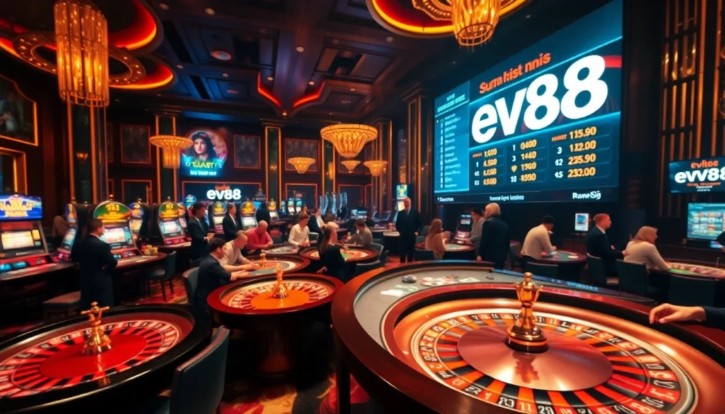 Experience the thrill of gambling with ev88 through an engaging casino atmosphere filled with excitement.