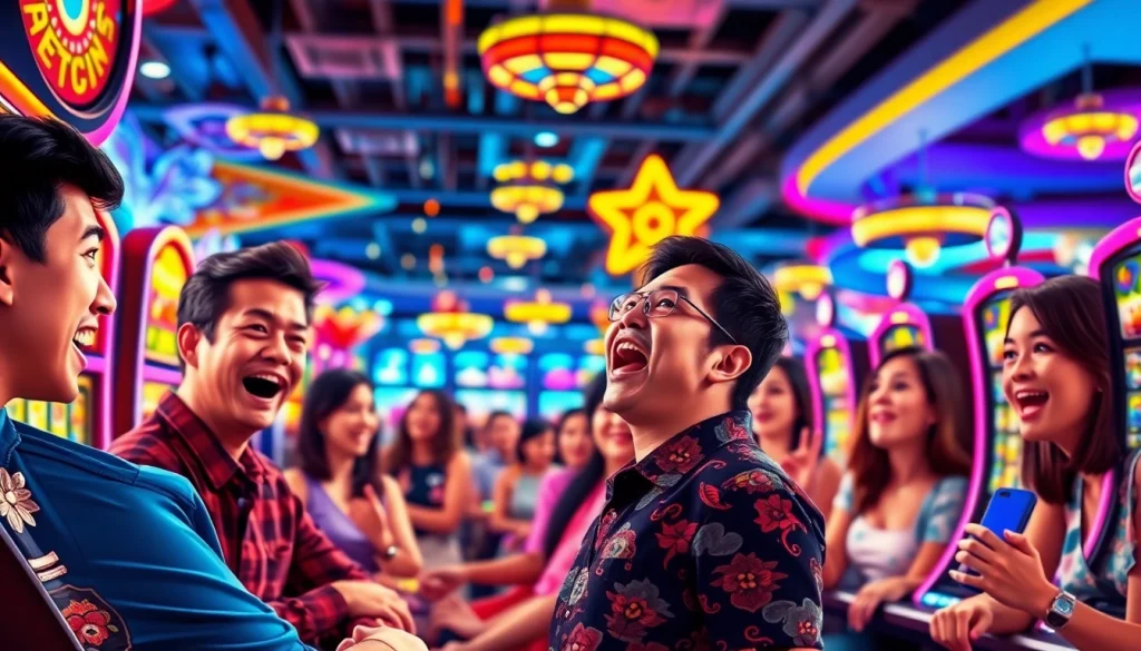 Jangan lewatkan keseruan bermain slot bet 50 perak di area kasino yang ramai.