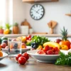 Explore the benefits of intermittent fasting with a fresh and inviting kitchen scene.