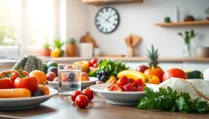 Explore the benefits of intermittent fasting with a fresh and inviting kitchen scene.