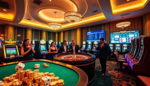 Experience the excitement of gambling at THABET VEGAS with a luxury casino atmosphere highlighted by lively games.