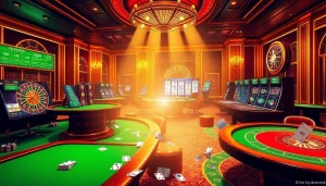 Engage with a thrilling experience on the trang chủ rr88, featuring vibrant casino elements like roulette, slots, and poker.