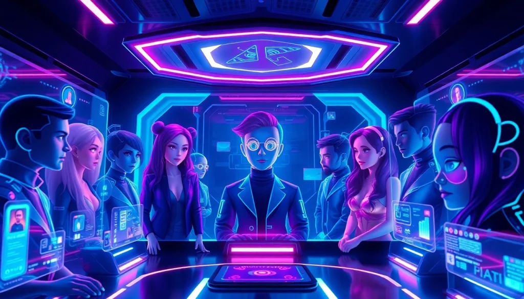 Engaging NSFW character AI chat interface showcasing customizable avatars for users.