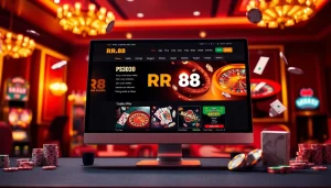 RR88 showcases an immersive online casino experience featuring dynamic games and elegant design.