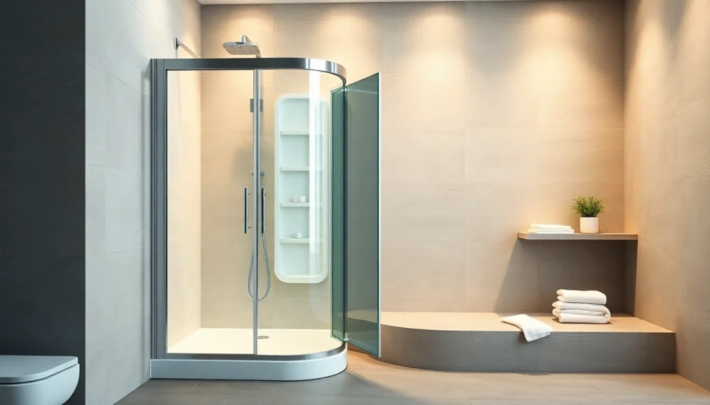 Entdecken Sie die stilvolle duschkabine 100x100 mit Glasoberfläche und eleganter Einrichtung.