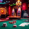 Engage with the thrilling 7upbet login interface amidst a glamorous casino atmosphere.