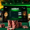 Engage with sbobet login at a luxurious online casino interface showcasing vibrant gaming elements.
