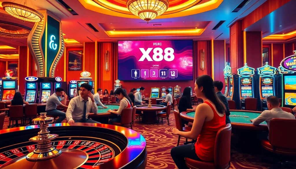 KJC XX88 players enjoying interactive casino games with vibrant digital interfaces.