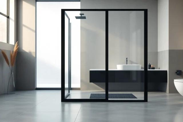 Elevate Your Space with a Stunning Shower Door Black Frame